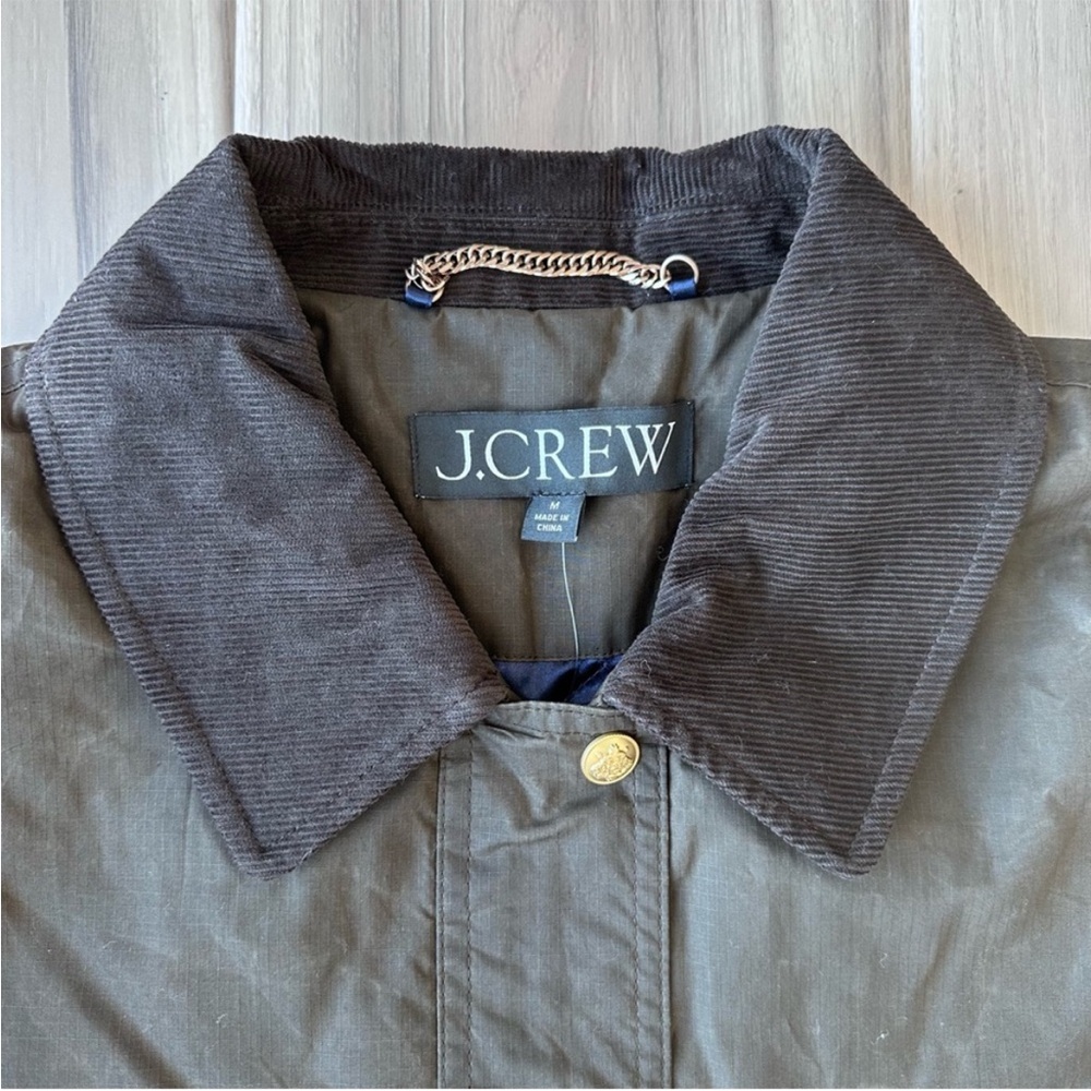 J. Crew Black Utility Jacket with Contrast Collar - Picture 3 of 15